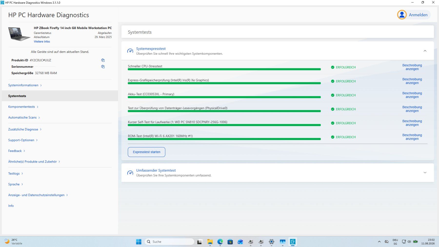 Hewlett Packard Notebook: HP ZBook 14 G8 - Win 11 Pro – Usato da Spreitenbach venduto da PremiumNotebooks 9