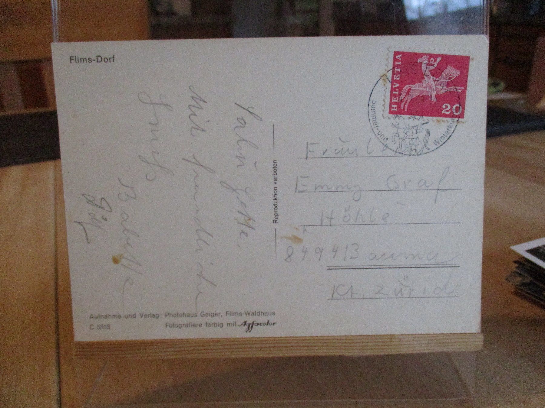Cartes postales: Flims Dorf  Postkarte  2 – D'occasion à Felsberg par sanwill 1