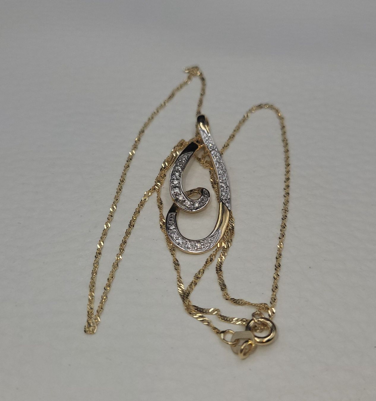 Catenine: 375 Gold Kette mit Anhänger – Usato da Wald ZH venduto da Dasilver 8