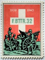 Soldatenmarke 2.WK, Feld Batterie 32, Wi Art 196