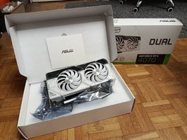 ASUS DUAL-RTX4070-O12G-WHITE OC,  Preis Verhandelbar