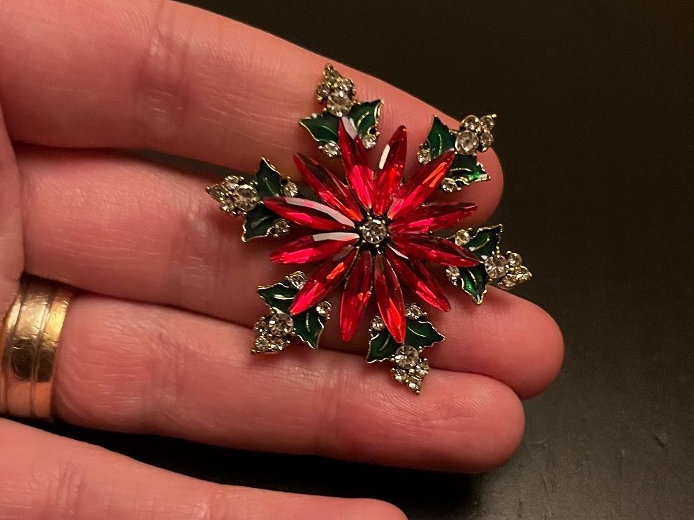Spille & Fermagli: Brosche Weihnachtsblume – Nuovo e nell'imballaggio originale da Gams venduto da Mariawicca 5