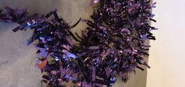 Guirlande de Noël sapin violet 1,8m