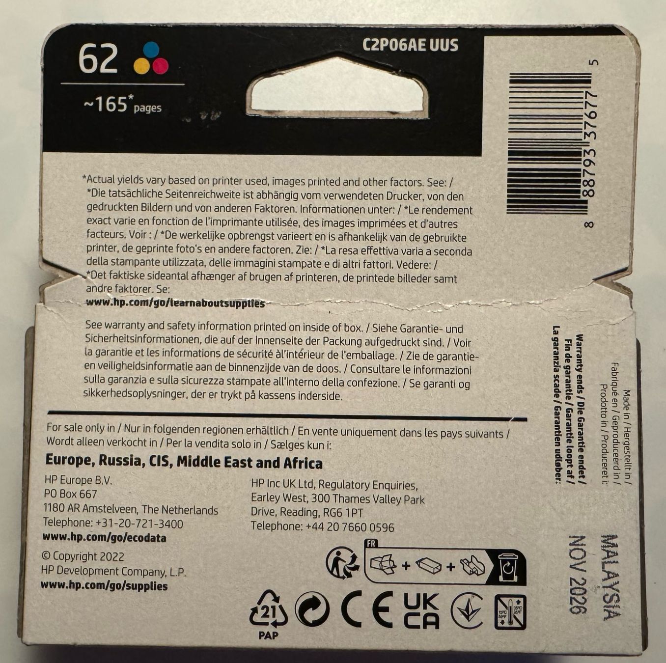 Hewlett Packard Cartucce per stampanti & toner: Original HP Tintenpatrone – Nuovo e nell'imballaggio originale da Walchwil venduto da Ser_y8w5 1