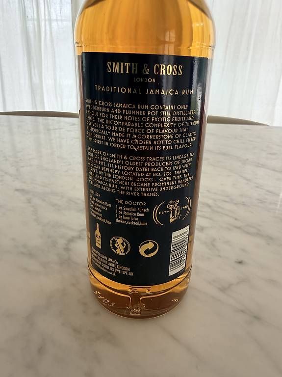 Spirituosen: Smith & Cross Traditional Jamaica Rum  700 ml – Gebraucht aus Roggwil TG von est_r5x7 1