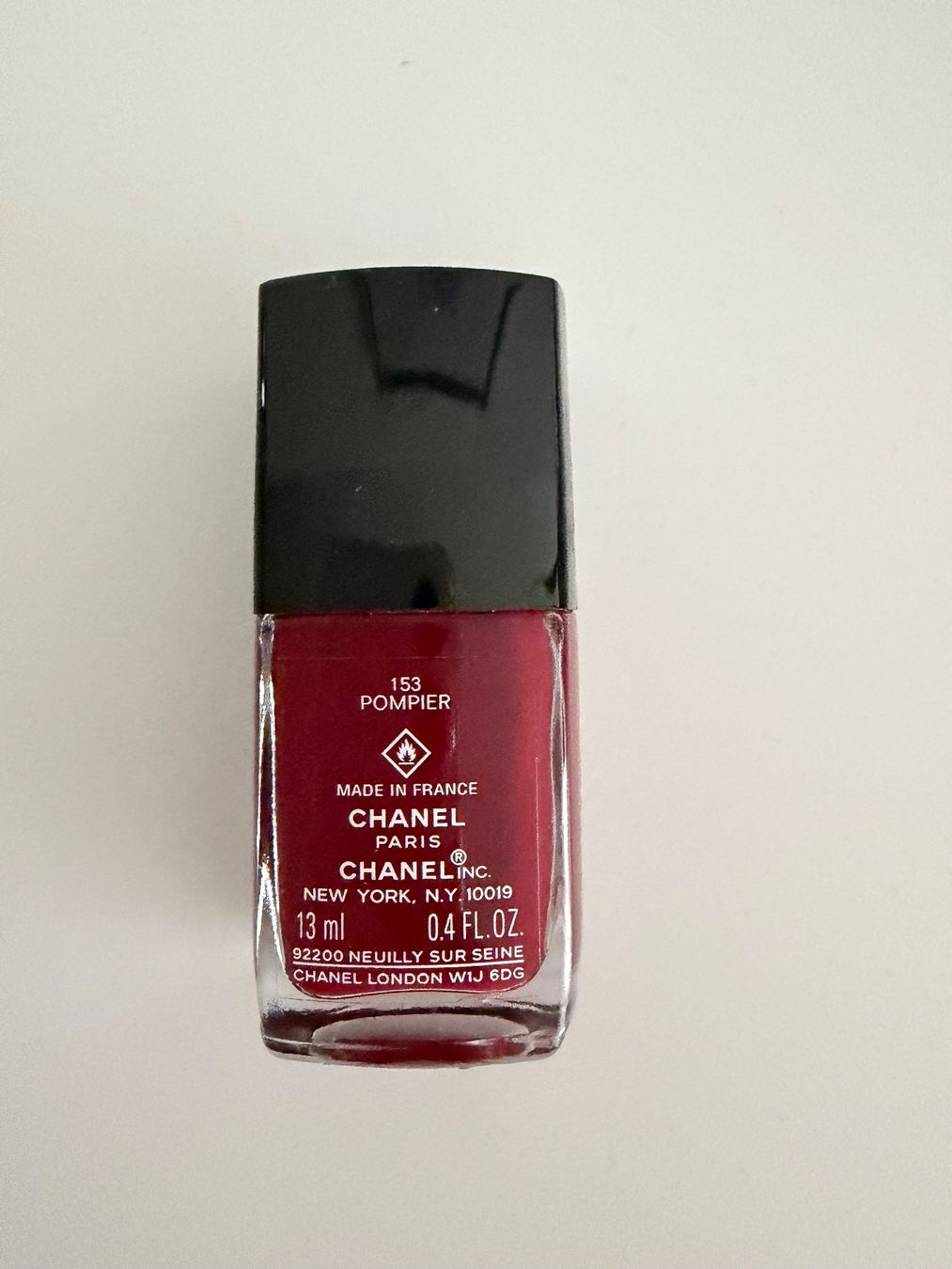 Chanel Smalto per unghie: Nagellack - chanel - pompier 153 – Usato da Baar venduto da Colette18 1