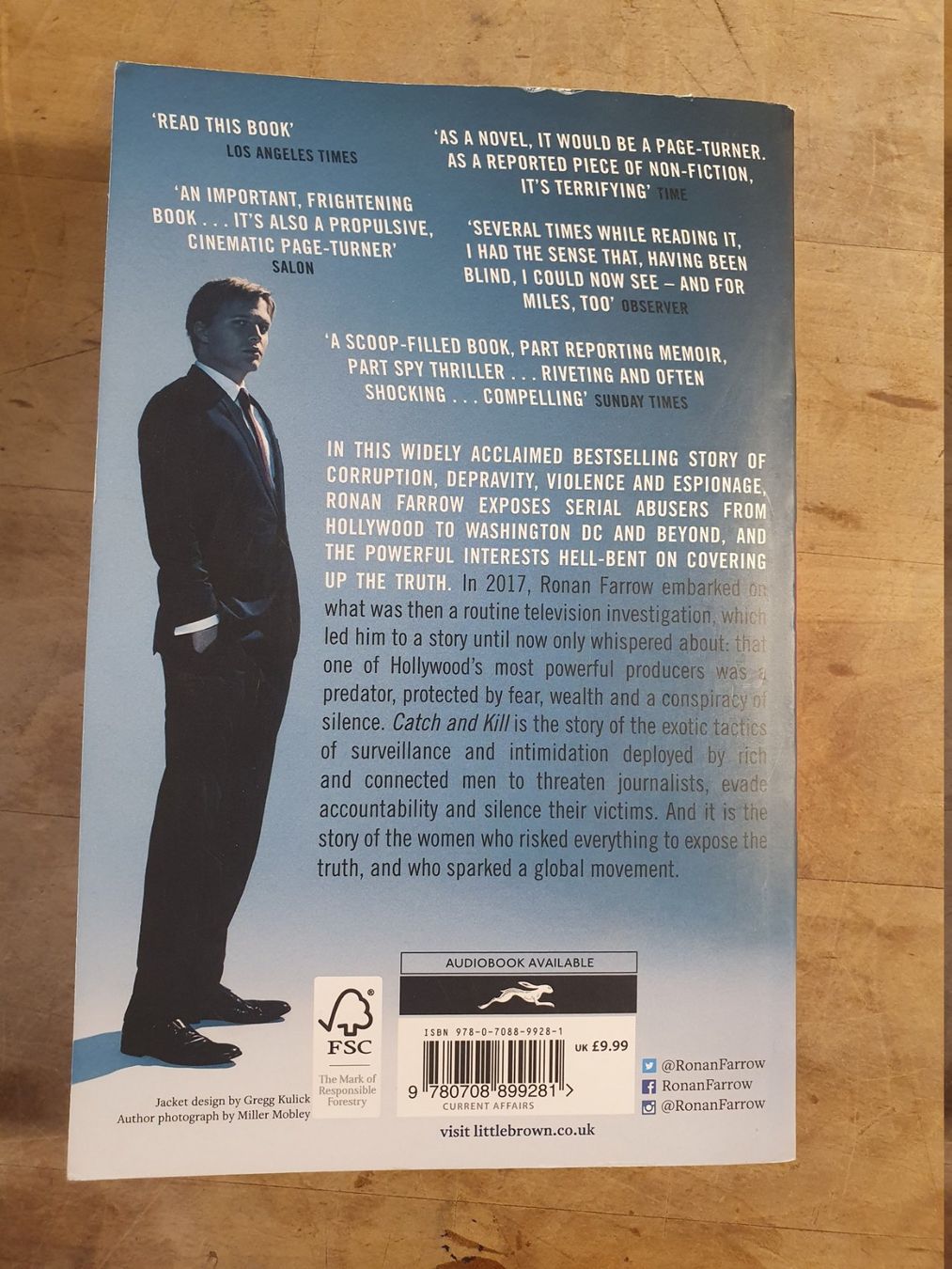 Libri: Catch And Kill Ronan Farrow Littlebrown – Usato da Zürich venduto da loosebone 1