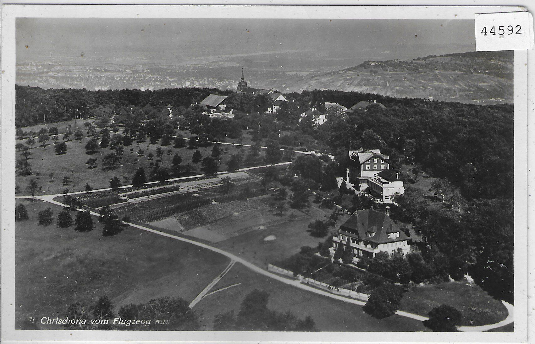 Cartes postales: Chrischona vom Flugzeug aus – D'occasion à Ettingen par Kartenplanet