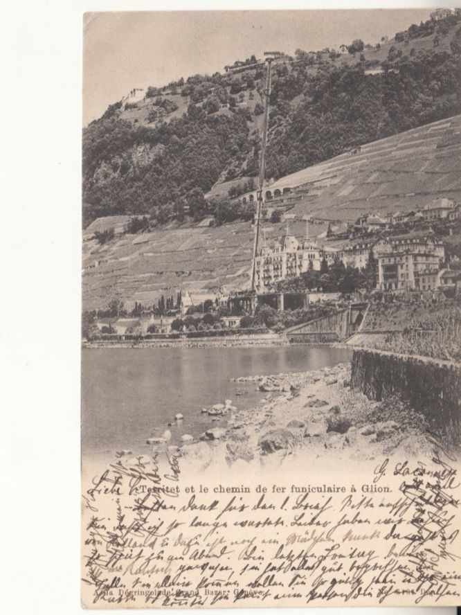 Cartoline postali: Territet Glion 1901 – Usato da Bürglen TG venduto da StampGraf