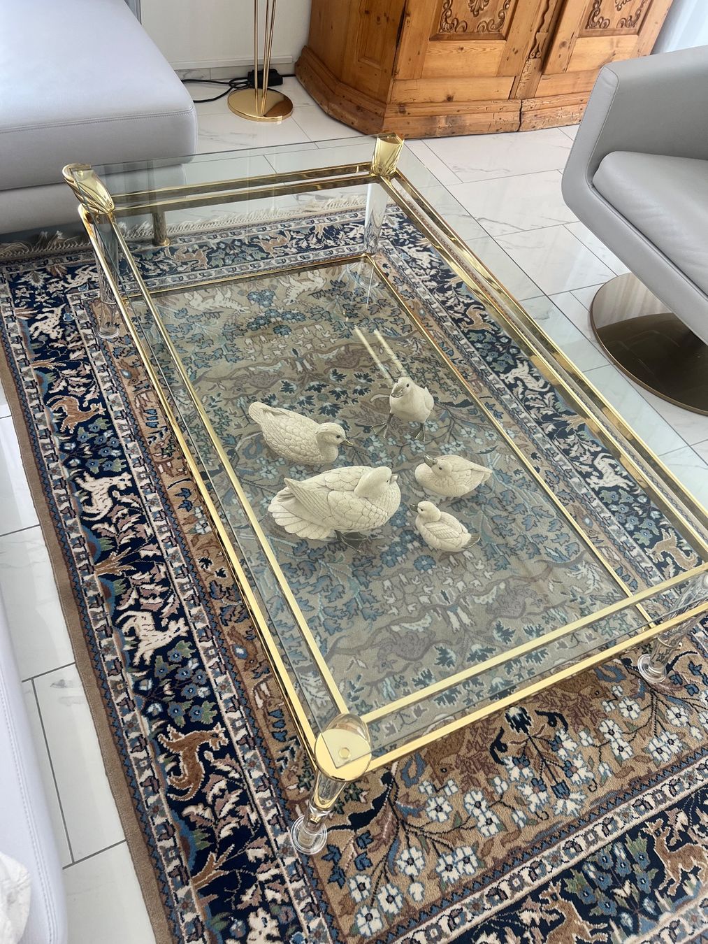 Tavoli: Eleganter Glas-Couchtisch Sofatisch Tisch – Usato da St. Gallen venduto da den_xnp2 3