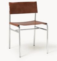 WESTWING Lederstuhl Jordan braun (26070620PL)