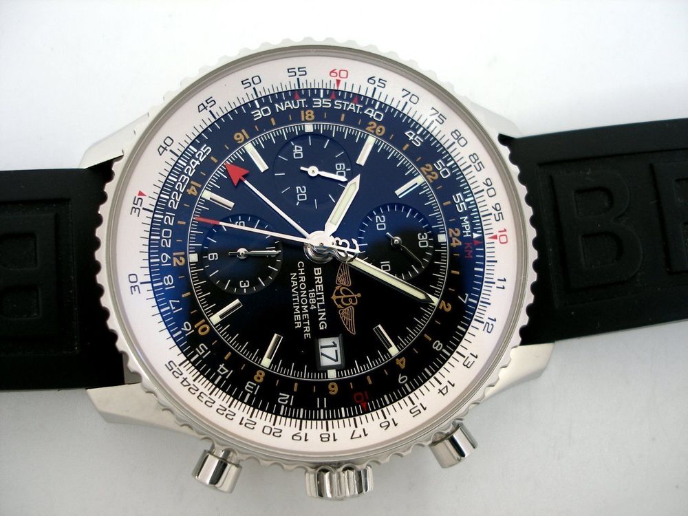 BREITLING NAVITIMER WORLD GMT A24322 CHRONOGRAPH AUTOMATIK
