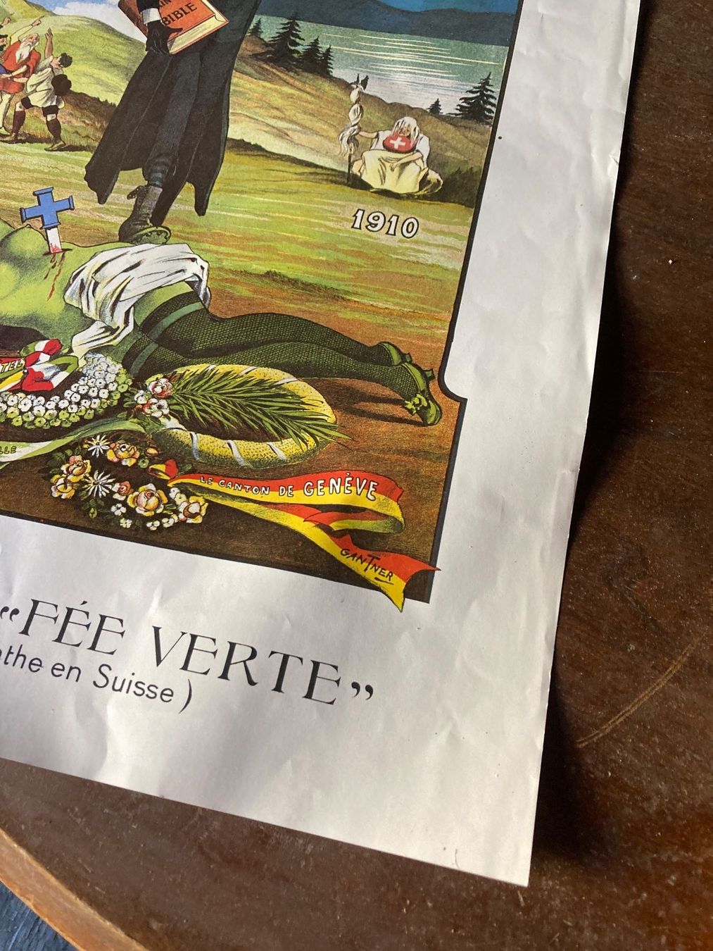 Foto & Immagini: Affiche Plakat Absinthe Absinth Fée verte – Usato da St-Cierges venduto da LeRegain 3