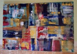 Gemälde farbenfroh handmade 53×81