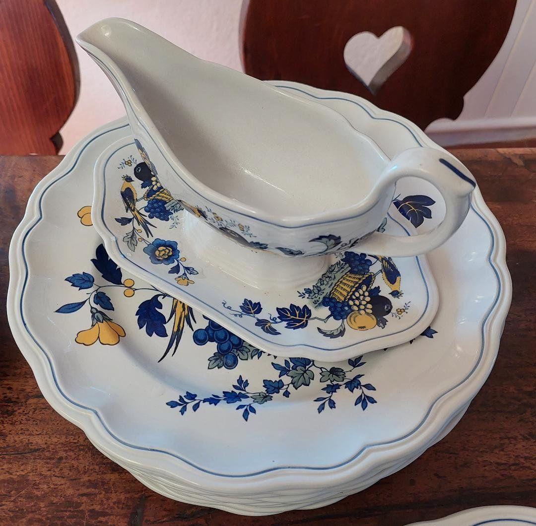 Spode Set di piatti: service anglais SPODE modèle BLUE BIRD – Usato da Cressier NE venduto da JPF_boots 1