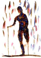 Zeichnung: One leg