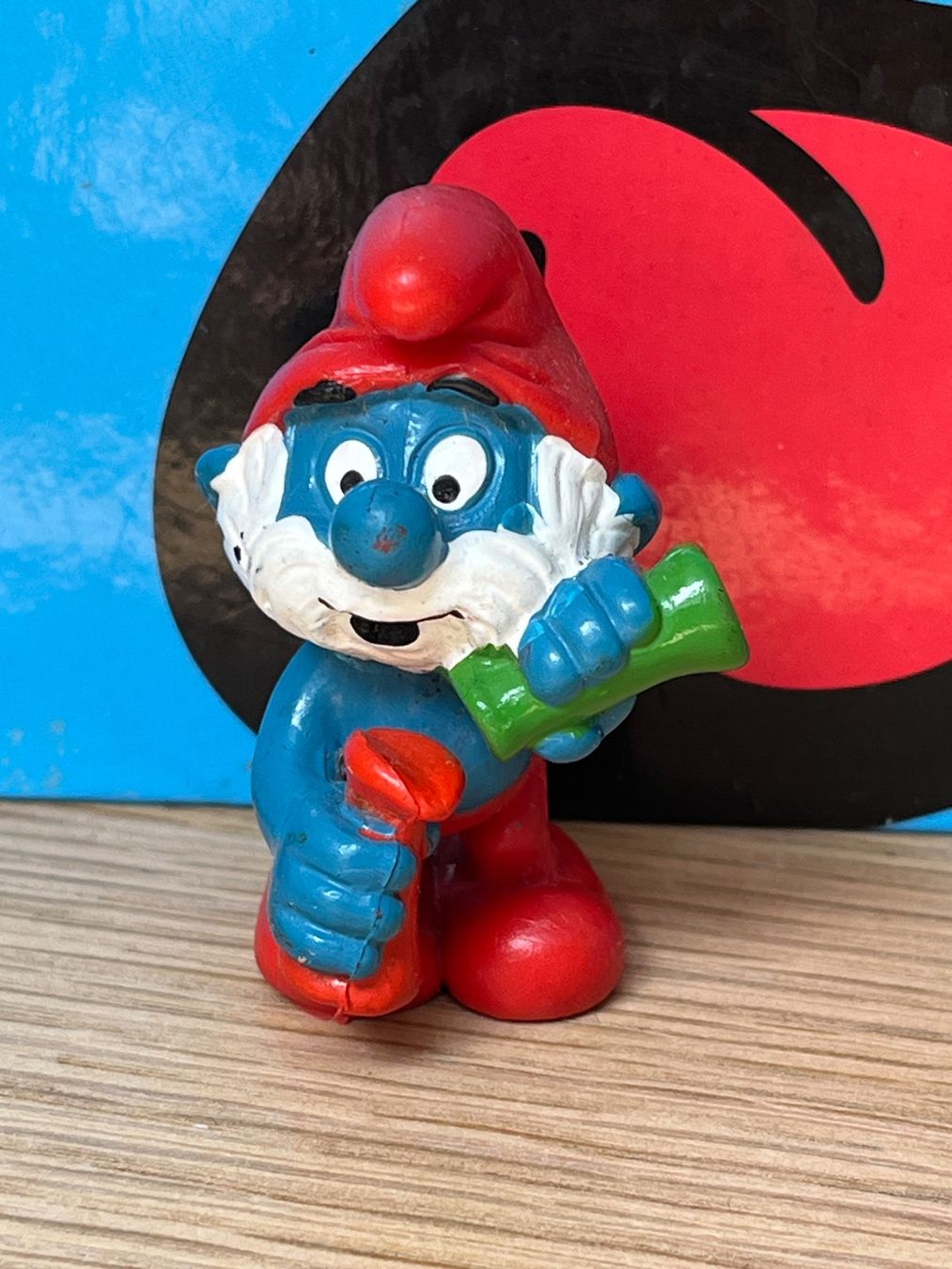 Schleich Figuren: Papa Schlumpf mir Laborflaschen – Gebraucht aus Lyss von Duckszone