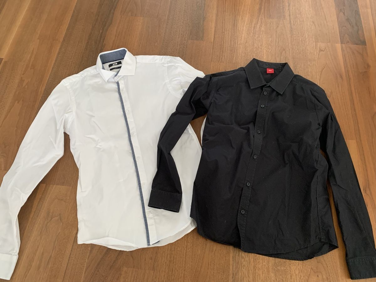 Hemden, T-Shirts & Polos: 2 Hemden WE + H\&M Slim Fit Gr. S – Gebraucht aus Aarwangen von ChristineHoKa