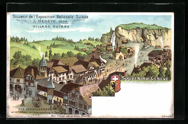 Cartoline postali: Litho Geneve / Genf, Exposition National – Usato da Berlin venduto da bartko-reher