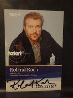 Roland Koch  - auf Tatort Autogrammkarte