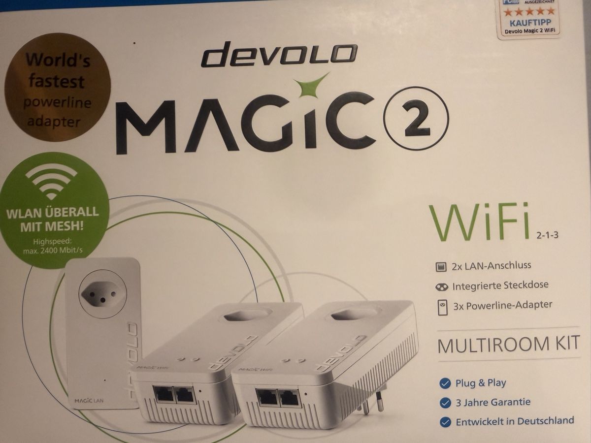 Devolo Laufwerke & Adapter: Devolo Magic 2 WiFi Multiroom Kit Powerline Set – Gebraucht aus Balterswil von new_one-123 1