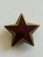 Stern Abzeichen IKOM Zagreb Rot Gold emailliert Vintage(S38)