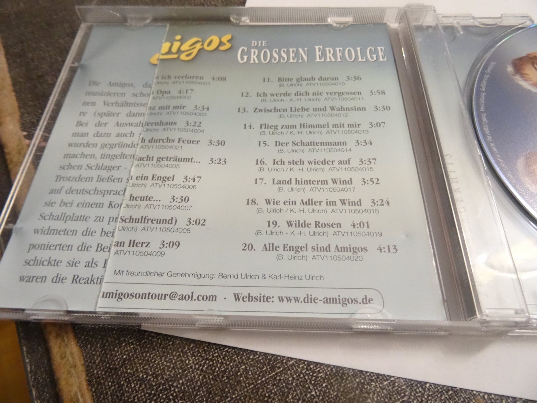 CD: Amigos - Die grossen Erfolge CD – Usato da Olten venduto da Disc-Ausverkauf 1