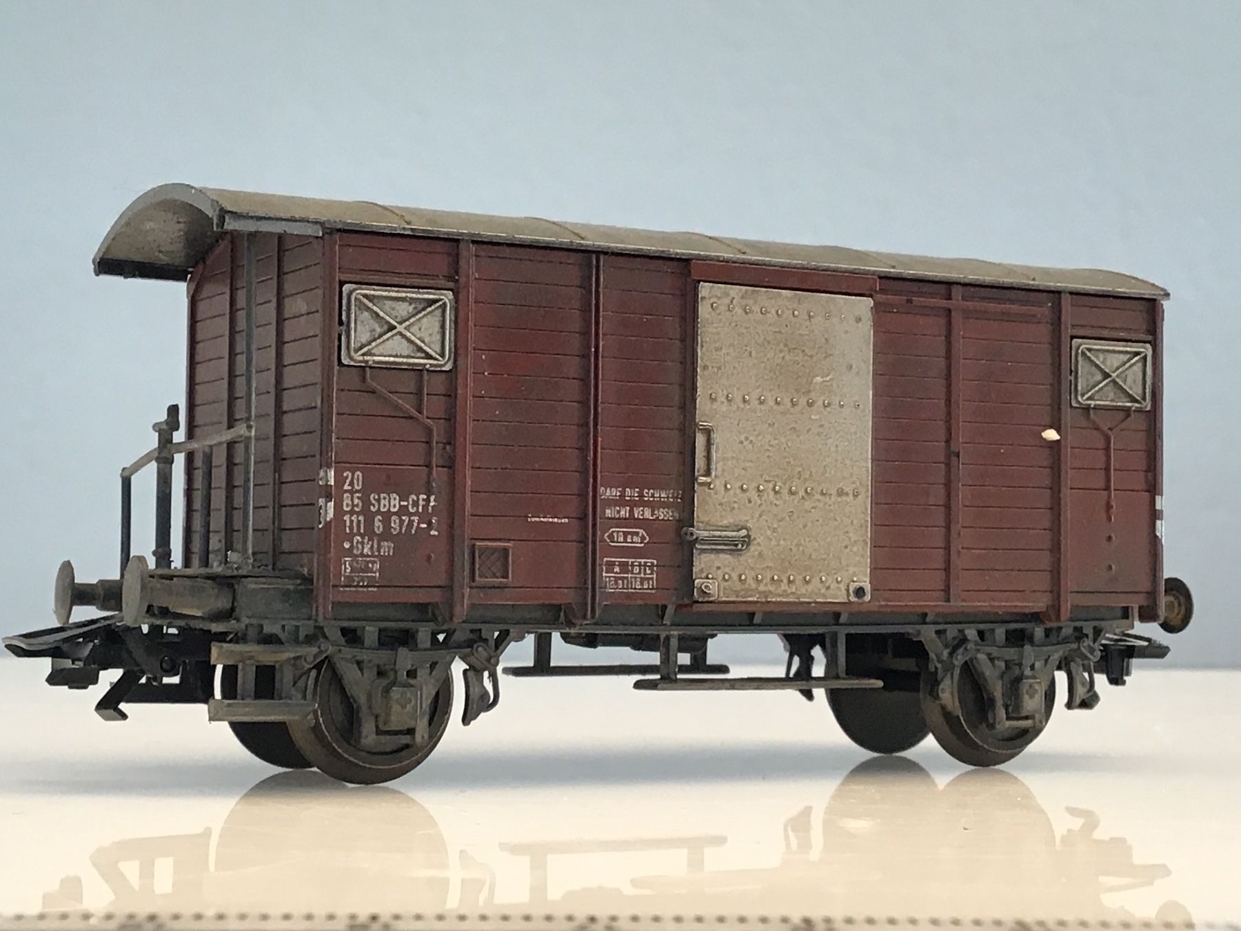 Liliput Modellini di ferrovie: Liliput SBB gesuperter Güterwagen – Usato da Männedorf venduto da Modellbau-wyss