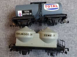 KLEINBAHN No. 313 Kesselwagen & No. 338 Zementwagen