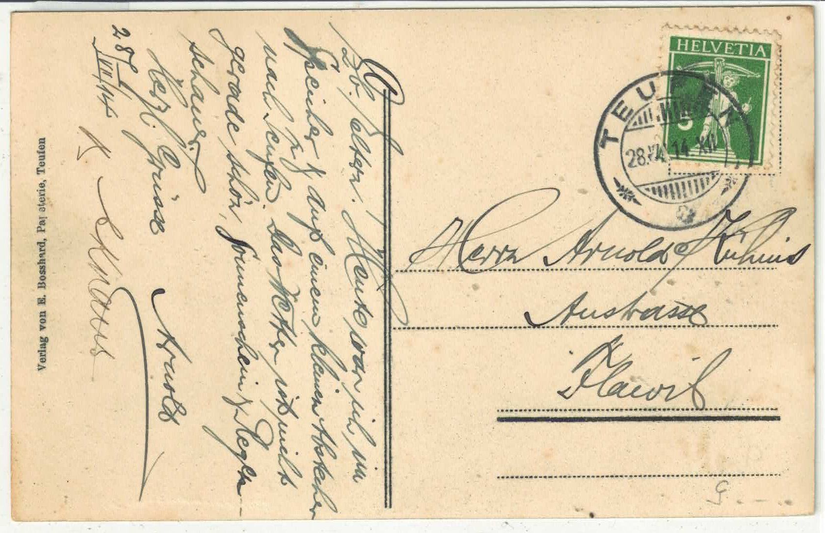 Cartoline postali: Teufen - Dorfpartie – Usato da Ettingen venduto da Kartenplanet 1