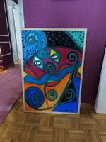 Original Gouache Gemälde - Signiert