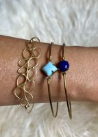 Handmade Armreifen Set Goldfarben - Vintage | Bohemian Look
