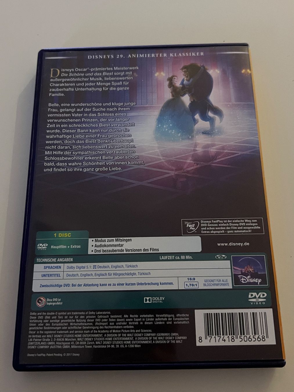 Tutti i DVDs: Disney Die Schöne und das Biest DVD – Usato da Altstätten SG venduto da sheamus 1