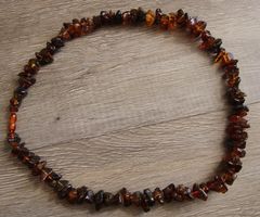 Nachlass: Ostsee Bernstein Schmuck Kette Collier 56 Gramm