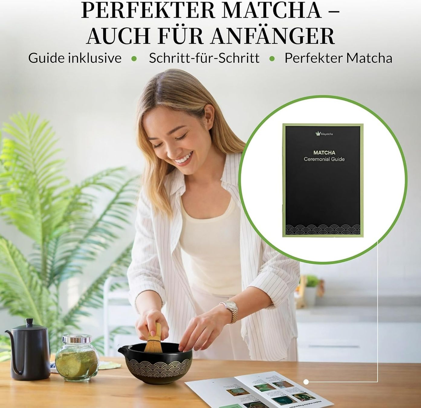 Set di piatti: Matcha Set 8-teilig mit Schale und Besen – Nuovo e nell'imballaggio originale da Suhr venduto da SchnapperCH 4