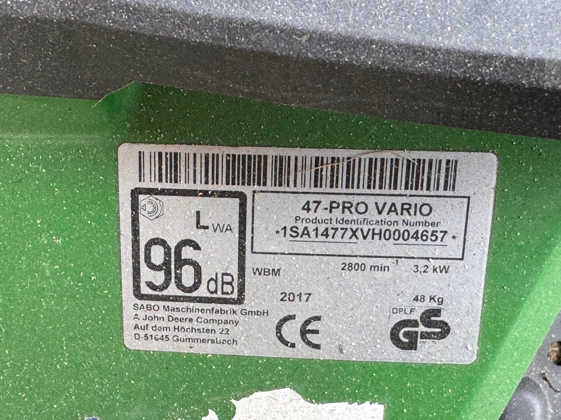Tagliaerba: Sabo Rasenmäher 47 Pro Vario – Usato da Birmensdorf ZH venduto da BurkisAG 3