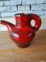 Vase Max Idlas Émail rouge Flamboyant Jouve Ruelland