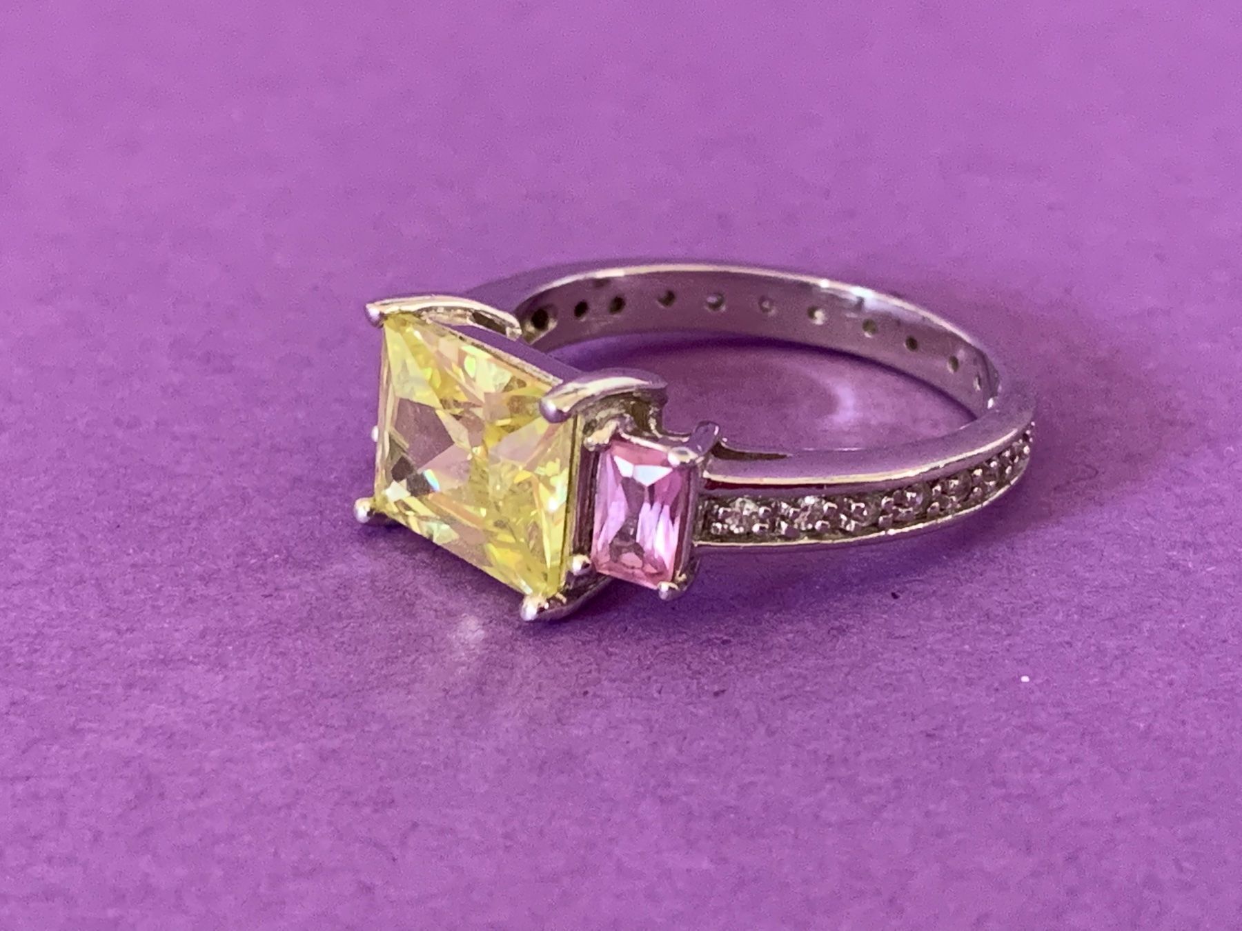 Anelli: Silberring Gelb-Rosa-Elegant (61) – Usato da Laufen venduto da belleskulptur 3
