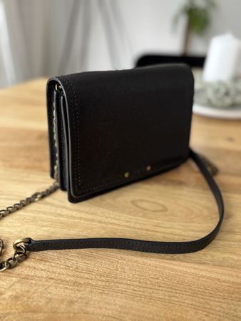Leder Tasche schwarz Sessun wie neu