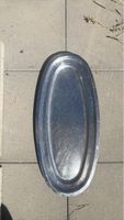 Plateau ovale en inox état correct