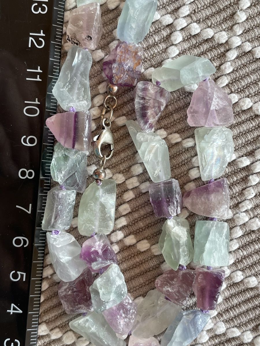 Catenine: Kette aus Fluorit Edelstein – Nuovo (secondo la descrizione) da Rümlang venduto da euqinom16 1