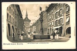Litho Bern, Zeitglockenturm, Bärenbrunn