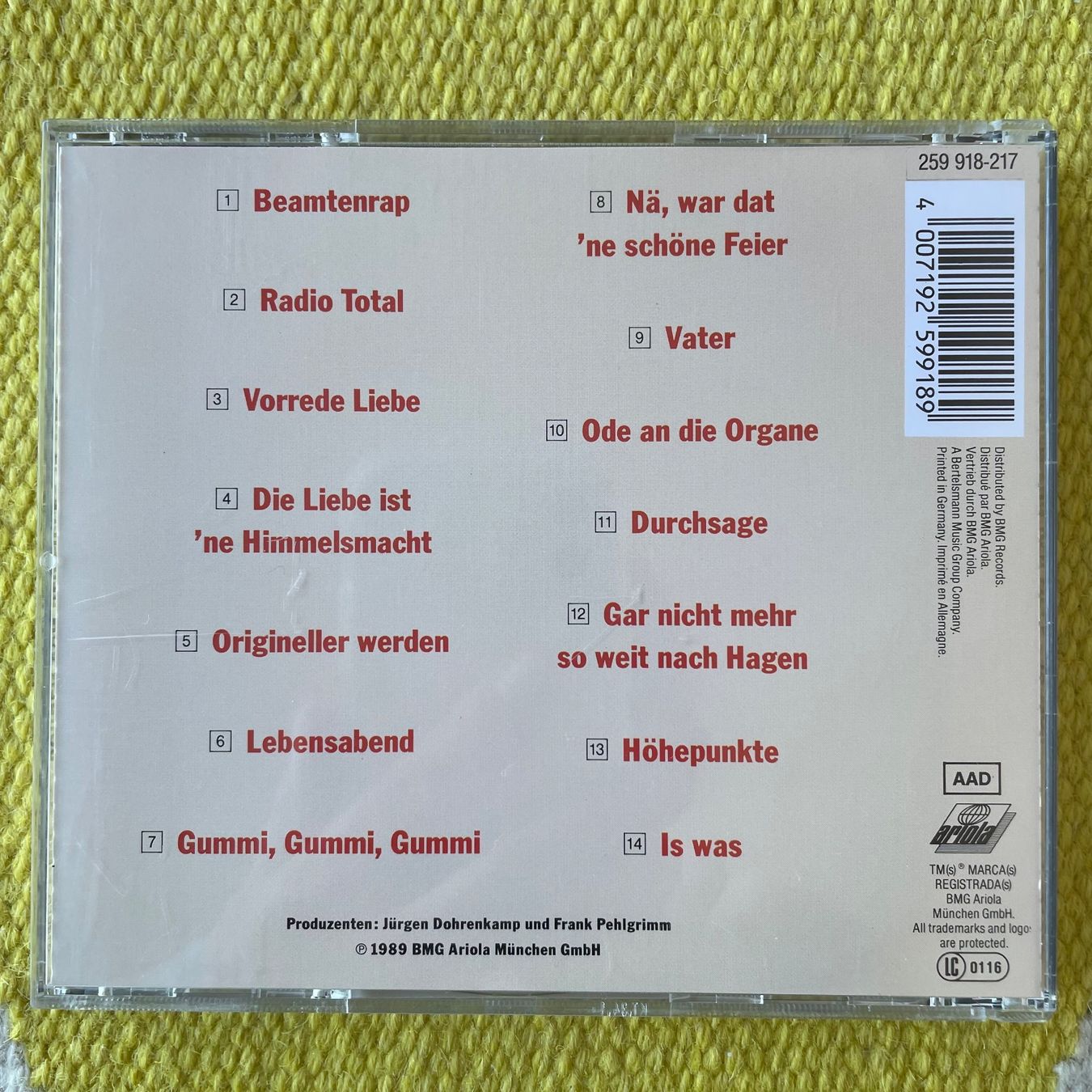 CD: JÜRGEN VON DER LIPPE-IS WAS – Usato da Rorschacherberg venduto da CD-Roli 1