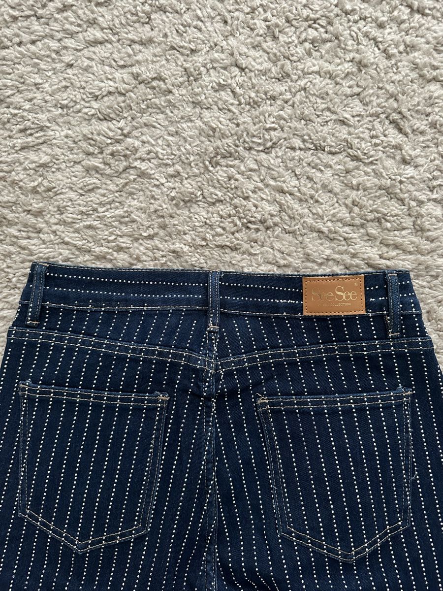 Jeans: Trendige Jeans mit Streifen, Grösse 38 – Nuovo (secondo la descrizione) da Dübendorf venduto da Magis_Stuff 3