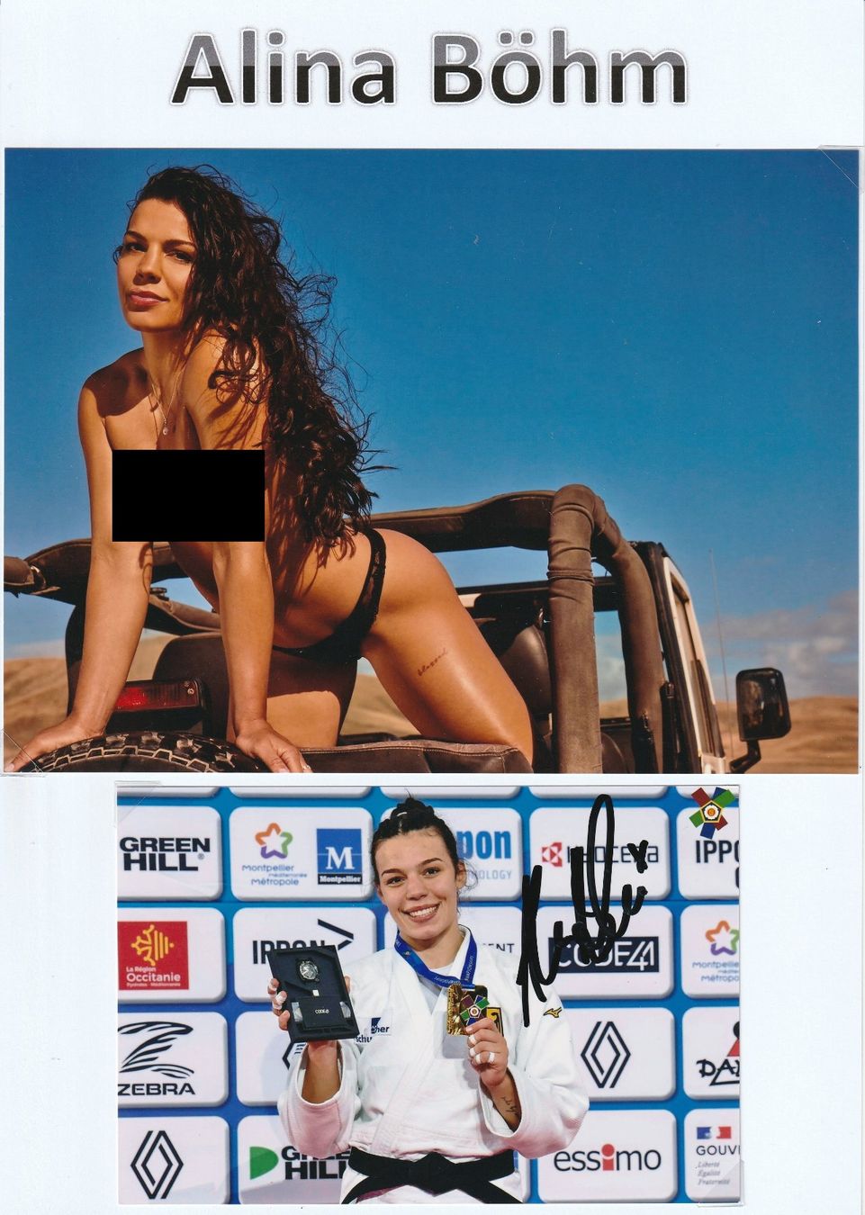 Autografi: Alina Böhm / Originalautogramm – Usato da Schwyz venduto da racingautographs