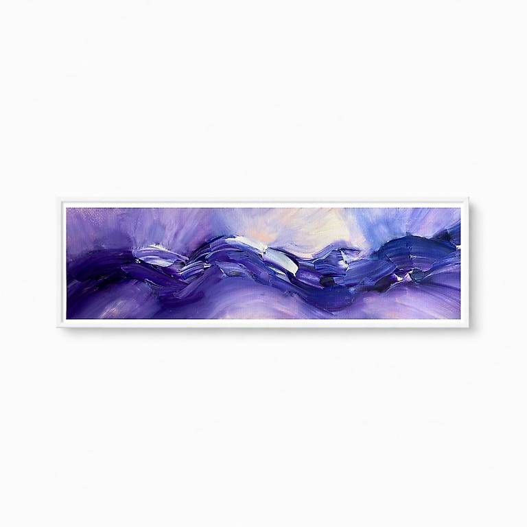 Tableaux: Acrylbild 60x20cm violett-blau – Neuf avec emballage d'origine à Urdorf par manuela4