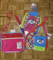 Diddlina Set: Rucksack und 2 Umhängetaschen, neu mit Etikett