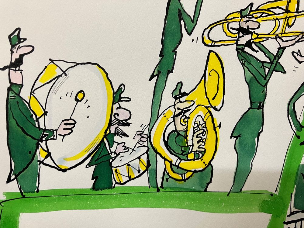 Aquarell Cartoon von René Fehr Kaufen auf Ricardo