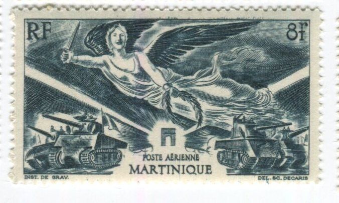 Alle Briefmarken: Briefmarke "Flugpost". Martinique – Gebraucht aus Basel von Butsch5