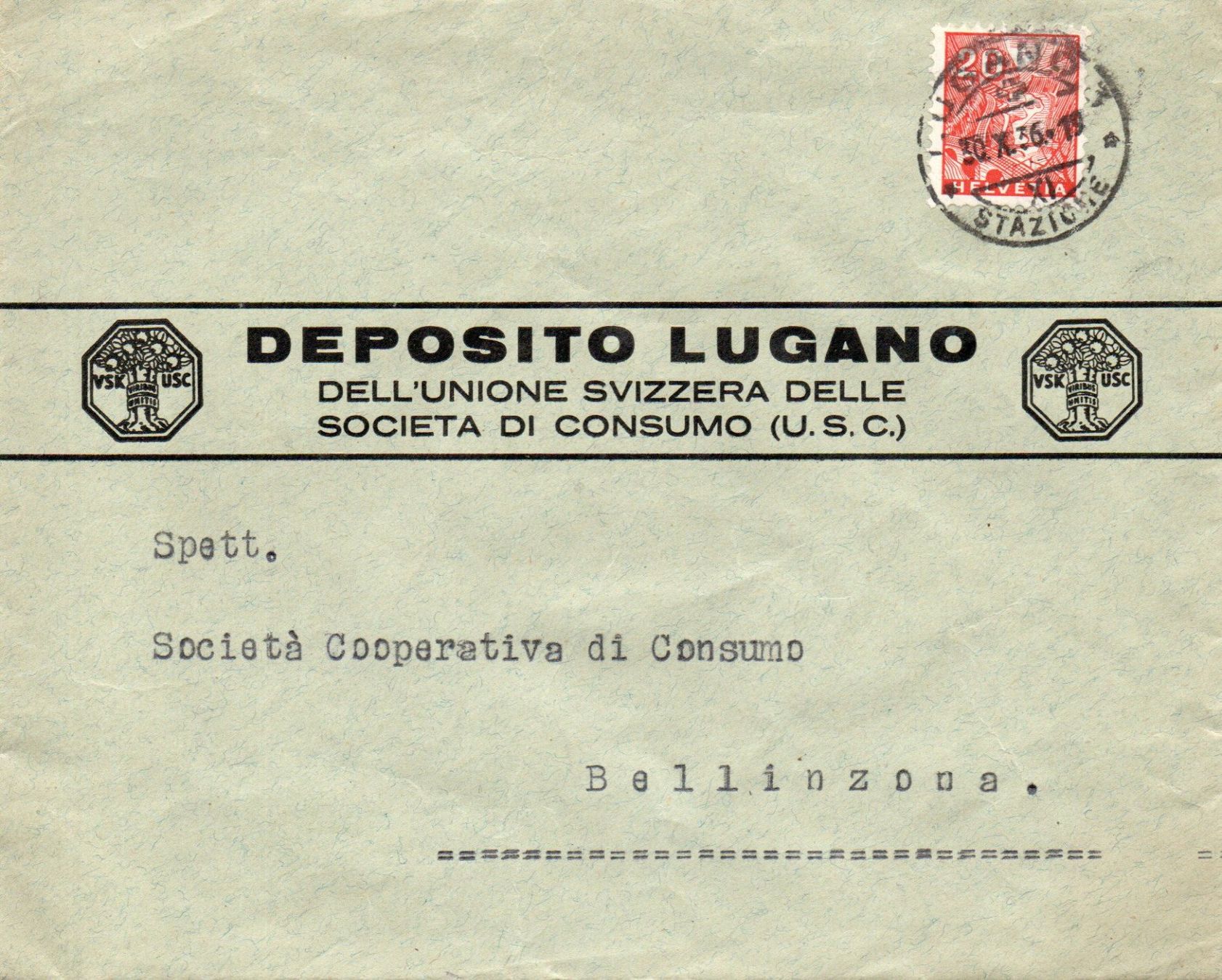 Tutti i francobolli: Deposito Lugano (U.S.C.) – Usato da Melano venduto da pisonsdro